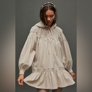 NWOT Free People Marty Smocked Mini Dress – Blue – Size Small